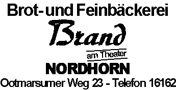 Bckerei Brand Schriftzug